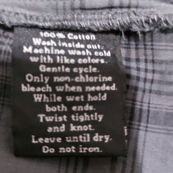 Rock & Republic Gray Plaid Button Down Shirt Sz M - Picture 8 of 14